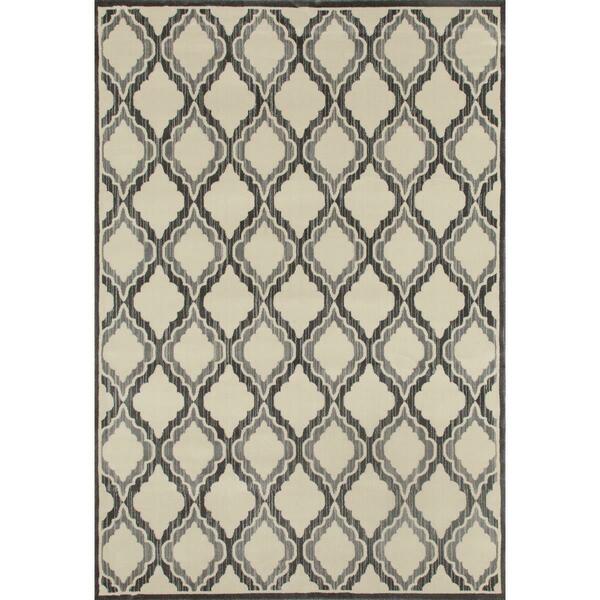 Art Carpet 4 X 6 Ft. Milan Collection Hopscotch Woven Area Rug, Gray 24590